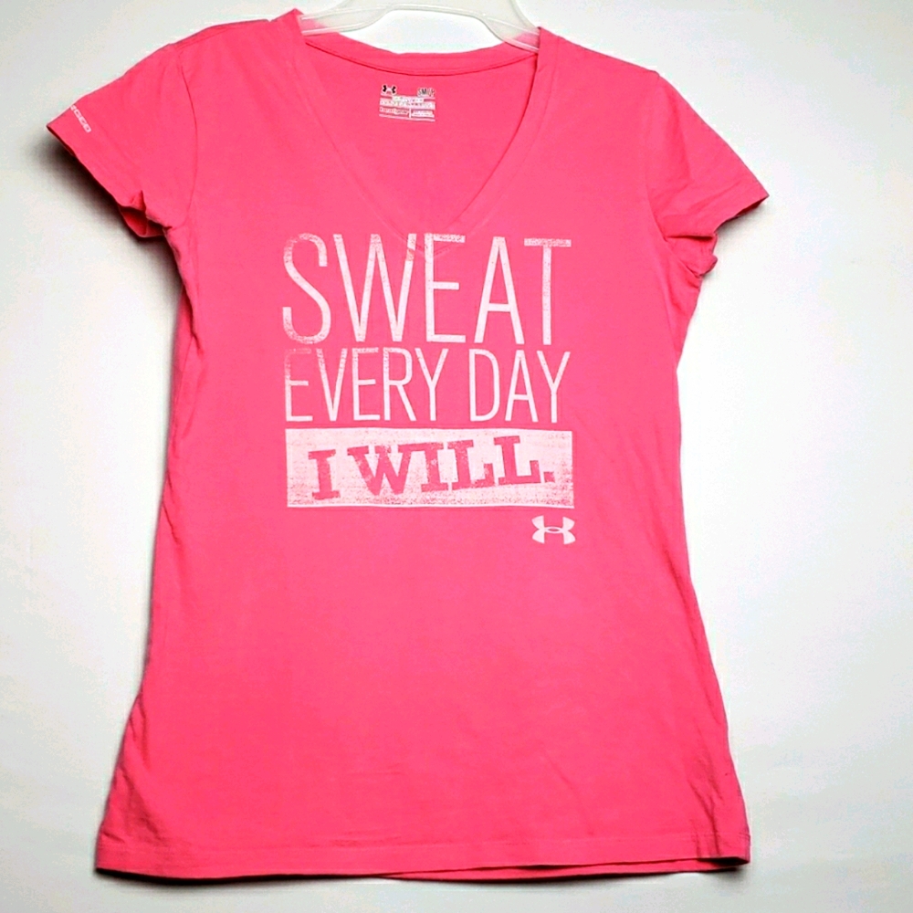 Women  Under Armour Pink Shirt